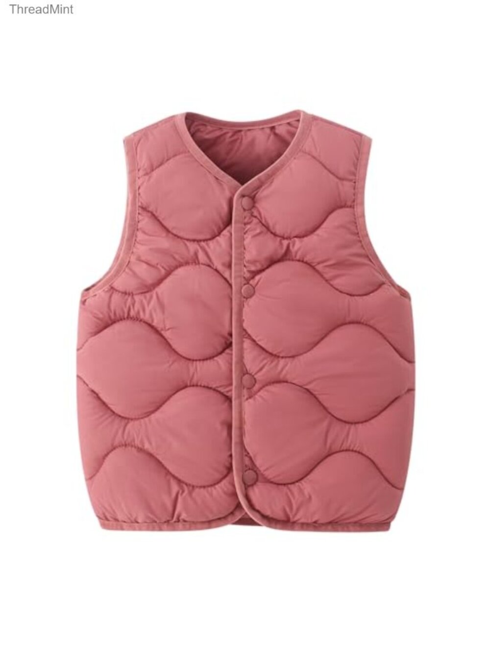 Kids Puffer Vest Sleeveless Quilted Nylon Jacket Winter Outerwear